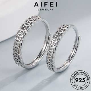 AIFEI JEWELRY โชคลาภย้อนยุค แหวน Silver เงิน แฟชั่น 925 ต้นฉบับ เครื่องประดับ เครื่องประดับ เกาหลี คู่รัก แท้ R312