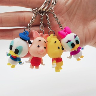 Creative Gift Cartoon Keychain Pendant Cartoon PVC Soft Glue Cute Cartoon Student Schoolbag Keychain Female