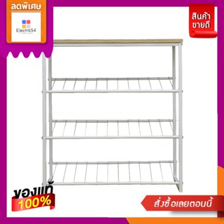 ชั้นวางรองเท้าสีขาวโซลิค 64X27X71 ซม.WHITE SHOE SHELF 64X27X71 CM.