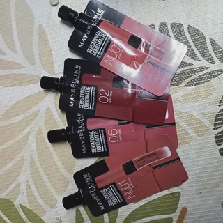 ( 1 ชิ้น) ลิปจุ่ม เนื้อแมท บางเบา lip MAYBELLINE MATTE THE NUDE 2 ml