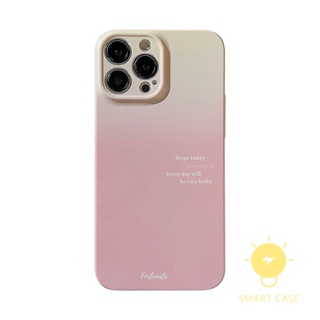 For เคสไอโฟน 14 Pro Max [Pink Gradient Color Hard] เคส Phone Case For iPhone 14 Pro Max Plus 13 12 11 X XS Max XR SE 8 7 For เคสไอโฟน11 Ins Korean Style Retro Classic Couple Shockproof Protective TPU Cover Shell