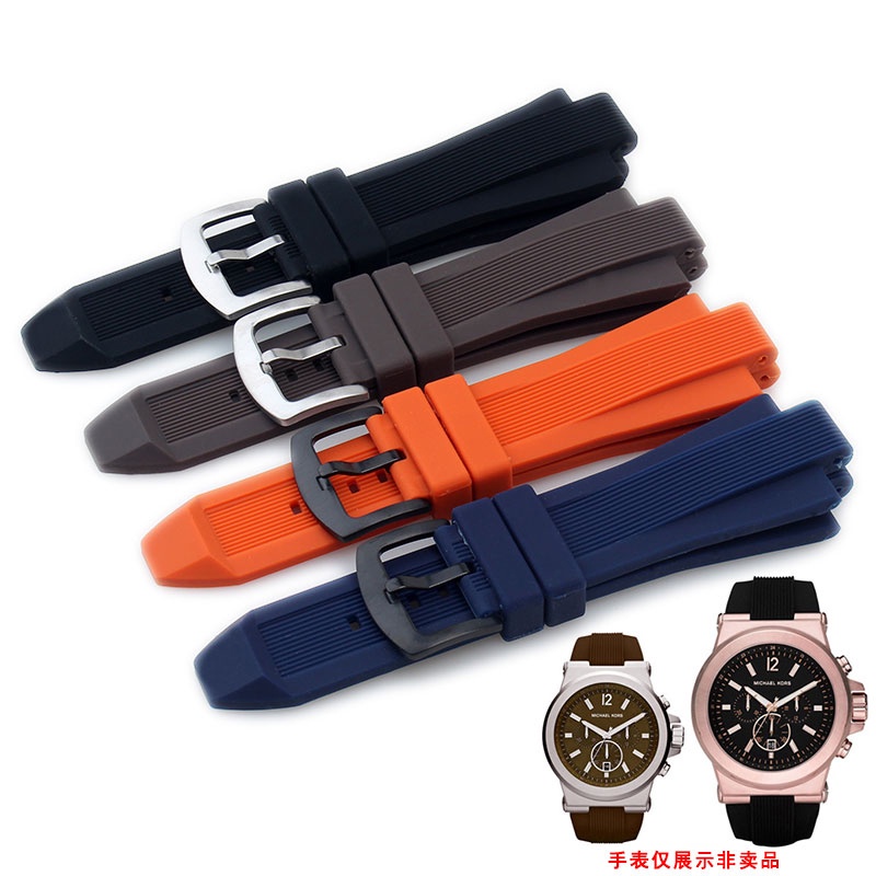สายนาฬิกาข้อมือซิลิโคน อุปกรณ์เสริม สําหรับ MK Michael Kors MK8730 MK9019 MK8295 MK8492 MK9020 MK8184 8729