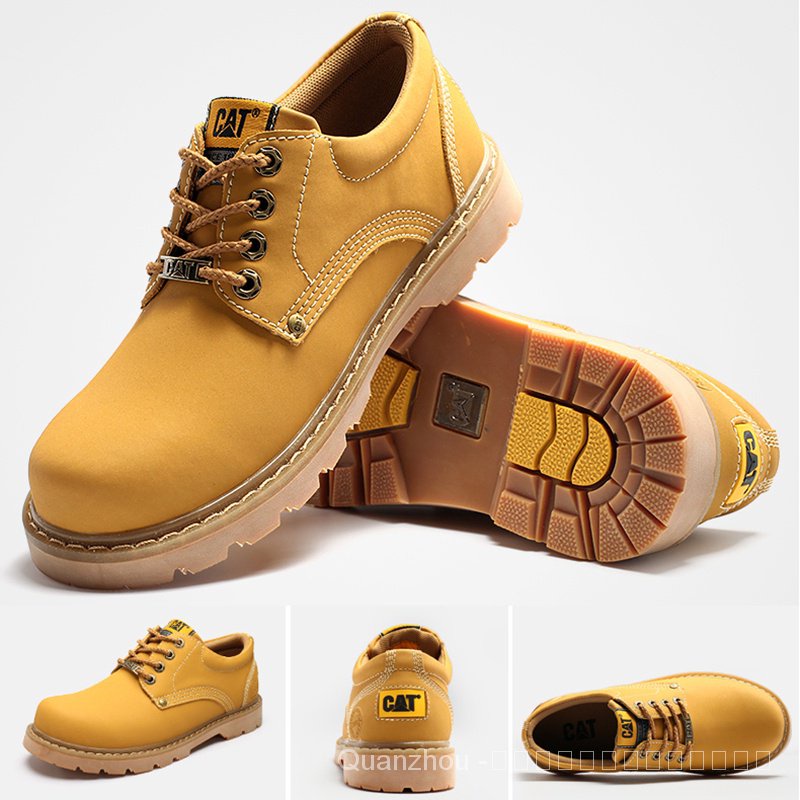 [ของแท้] Caterpillar 1904 รองเท้าบูทมาร์ติน ข้อสั้น แบบหนัง กันน้ํา กันลื่น สําหรับผู้ชาย และผู้หญิง QFVJ