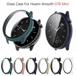 เคสฟิล์มกระจกกันรอยหน้าจอ ขอบแข็ง สําหรับ Amazfit GTR Mini Smart Watch