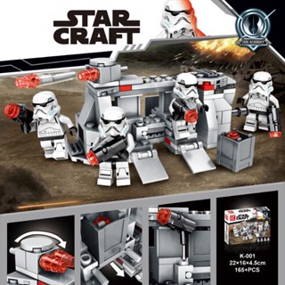 ของเล่นตัวต่อโมเดล Star Wars Series MOC Manlodar Battle สําหรับเด็ก และผู้ใหญ่