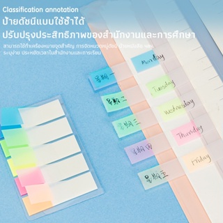 Post-it คั่นหนังสือ โพสท์อิท เน้นข้อความแบบโปร่งใสสีพาสเทล ใช้ในสำนักงาน โรงเรียน