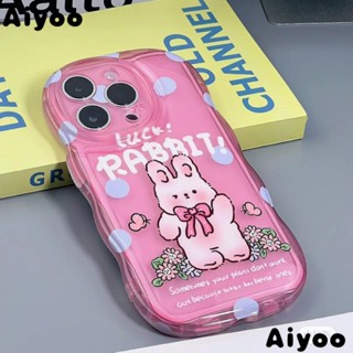 ✅เคสโทรศัพท์มือถือ ลายจุด กระต่าย สีชมพู สําหรับ Iphone 14promax 11เคสโทรศัพท์มือถือแบบนิ่ม ใส กันกระแทก สไตล์อินเทรนด์ สําหรับ Iphone 7 13 12 8ins JA2T