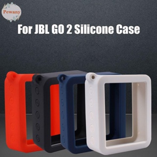PEWANY Soft Speaker Silicone Case Shockproof Speaker Case Protective Cover All inclusive Speaker Accessories Dustproof Shell Bluetooth Speaker Anti-fall for-JBL GO 2 GO2 Speaker/Multicolor