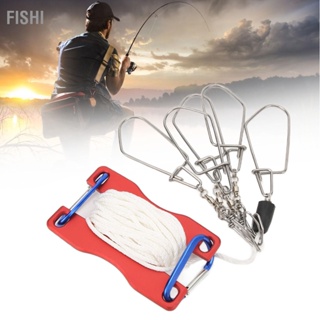 Fishi Live Fish Lock ล็อคลวดสลิงสแตนเลสแบบพกพาสำหรับอุปกรณ์ตกปลาขนาดใหญ่