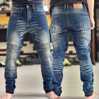 กางเกงมอไซค์ CE Level 2 รุ่นกระเป๋ายักษ์ แบรนด์ไทย MANTA DENIM รุ่น SL02