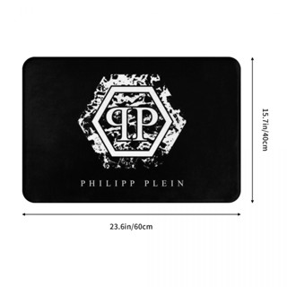 ใหม่ พร้อมส่ง พรมเช็ดเท้า ผ้าสักหลาด กันลื่น ดูดซับน้ําได้ดี ลาย Philipp Plein (1) 16x24 นิ้ว สําหรับห้องน้ํา ห้องนั่งเล่น โซฟา ห้องนอน