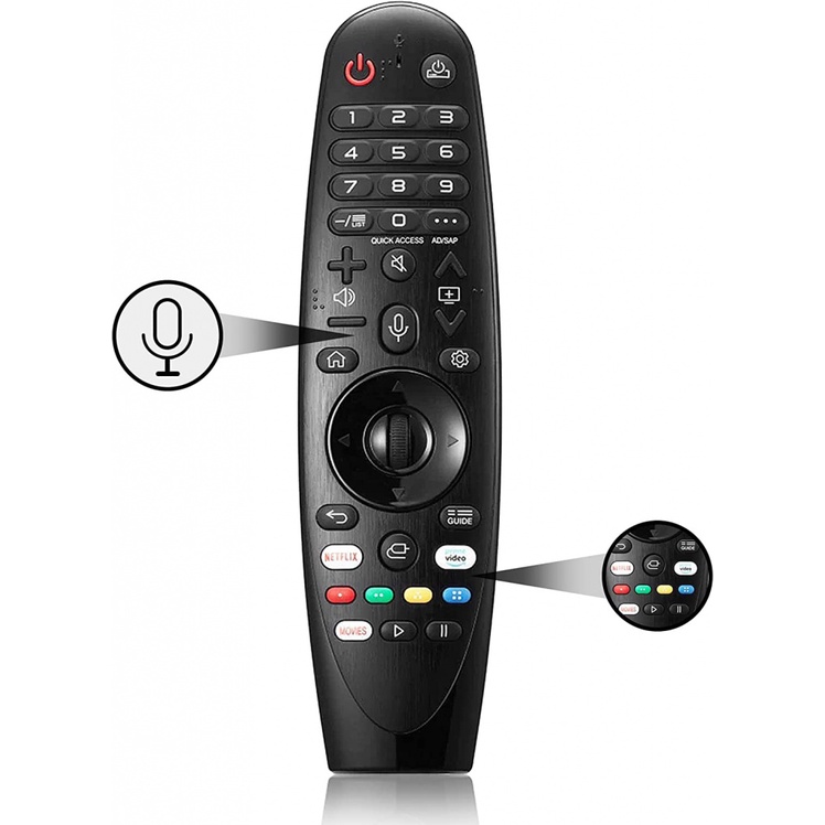 สําหรับ LG Smart TV Remote Magic รีโมทคอนโทรลพร้อมเสียงและฟังก์ชั่น Pointer Universal LG Remote สําห