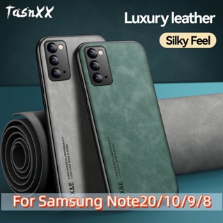 Tasnxx เคสโทรศัพท์มือถือหนัง ป้องกันกล้อง หรูหรา สําหรับ Samsung Note 20 Ultra Note 8 9 10+