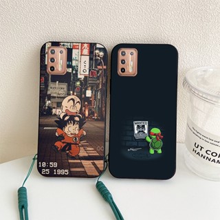 เคสโทรศัพท์มือถือ ลายการ์ตูนปิกาจู พร้อมสายคล้อง สําหรับ Motorola Moto G9 Plus G9Plus