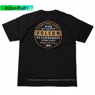 TOP CTUU street เสื้อยืด Volcom เสื้อ Volcom ผ้าฝ้ายแท้