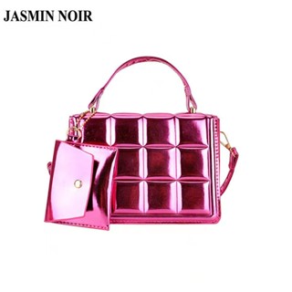 Jasmin NOIR กระเป๋าถือ กระเป๋าสะพายไหล่ ลายสก๊อต ขนาดเล็ก แฟชั่นสําหรับสตรี