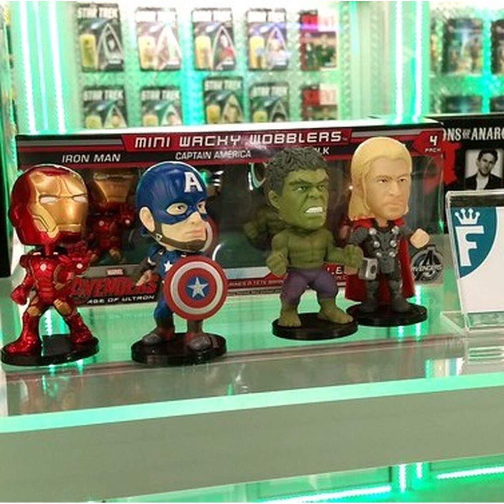 Avengers Age of Ultron ของแท้ JP - Mini Wacky Wobblers Funko [โมเดล Marvel] (4 ตัว)