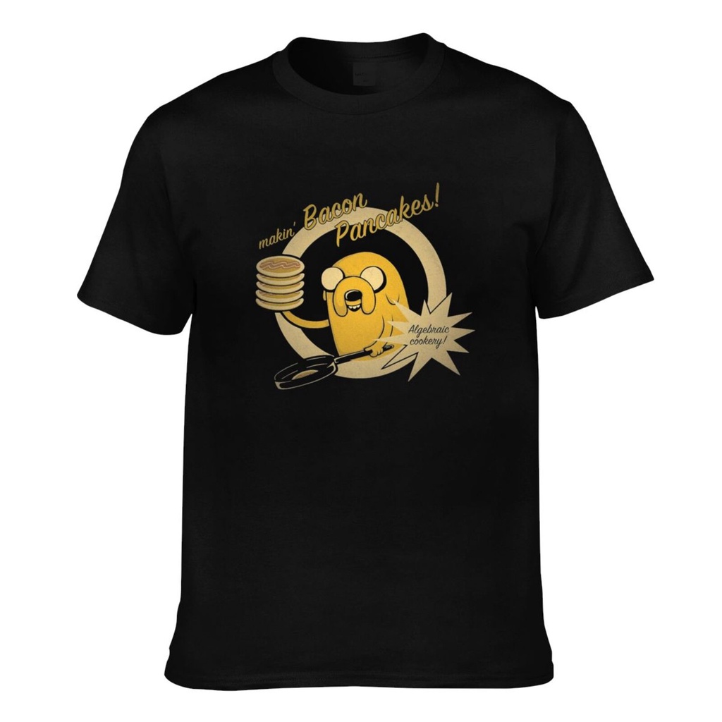 เสื้อยืด ลาย Adventure Time Makin Bacon Pancakes Algebraic สไตล์วินเทจ คุณภาพสูง