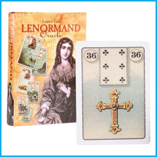 ไพ่ทาโรต์ เวอร์ชั่นภาษาอังกฤษ สําหรับ Divination Mysterious Laura Tuan Lenormand Oracle