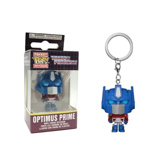 ของแท้ พวงกุญแจฟิกเกอร์ PVC รูป Funko POP Optimus Prime Transformers ของขวัญ สําหรับตกแต่ง