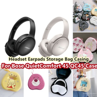 【คุณภาพสูง】กล่องเคสหูฟัง ลายเพนกวิน สําหรับ Bose QuietComfort QC45 Bose QuietComfort 45