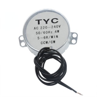 มอเตอร์ ขนาดเล็ก 49Ktyz Ac 220-240V Tyc-50 4W 5Rpm 6Rpm CW CCW Tyc