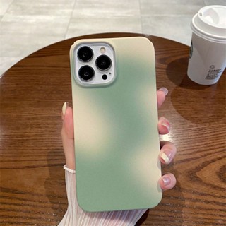 เคสโทรศัพท์มือถือแข็ง แบบนิ่ม กันกระแทก สีเขียว สําหรับ Apple Iphone 11pro max 14promax 13promax 12 11xr xs max 7 8plus