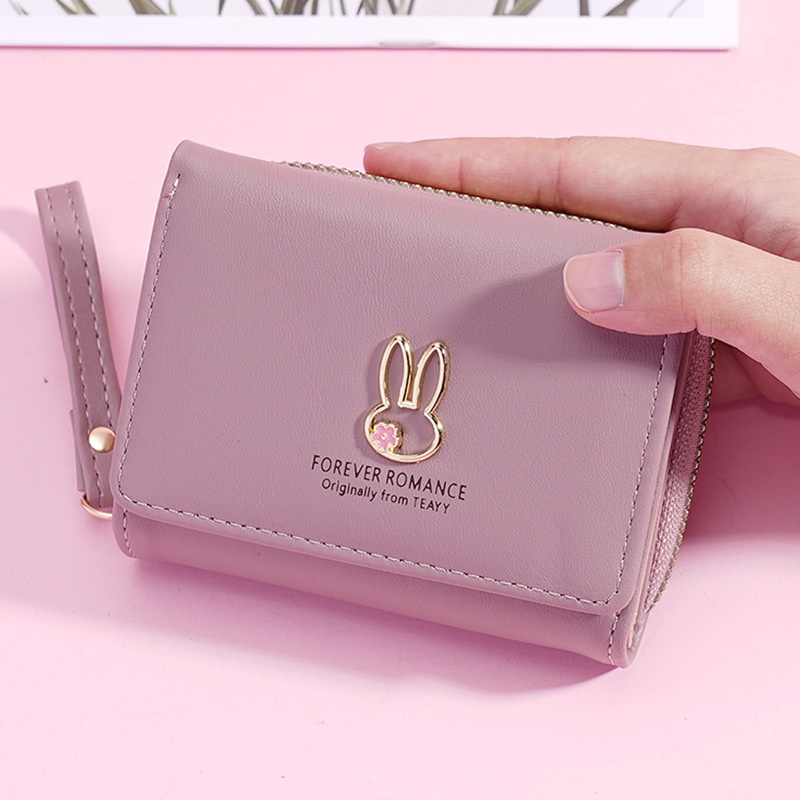 กระเป๋าสตางค์ ใบสั้น ใส่เหรียญได้หลายใบ 70% อเนกประสงค์ แฟชั่นเรียบง่าย สไตล์เกาหลี สําหรับผู้หญิง 2023