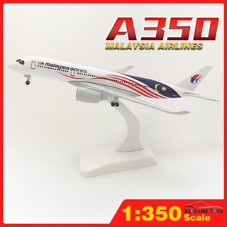 Klt โมเดลเครื่องบิน โลหะ A350 20 ซม. ของเล่น ของขวัญ สําหรับเด็กผู้ชาย A350