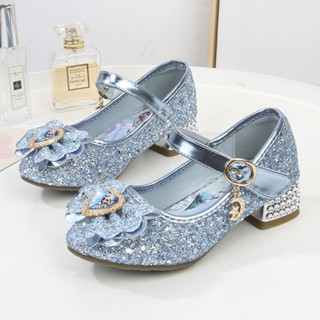 Pippikids- รองเท้าส้นสูง รองเท้าหนัง คริสตัล เจ้าหญิงเอลซ่า …