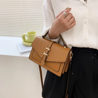 (HB-643) กระเป๋าถือ กระเป๋าสะพาย crossbody หนัง PU พรีเมี่ยม สวยหรู