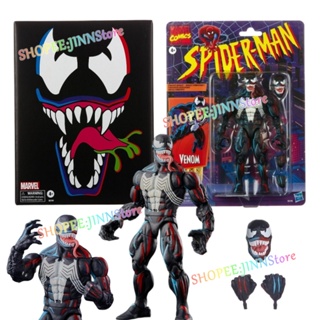 - Jn - HASBRO VENOM SDCC Limited Retro Action Figure Classic Marvel Comic VENOM โมเดลสะสม ของเล่นเด็ก พร้อมกล่อง ของแท้