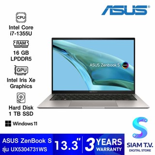 NOTEBOOK (โน้ตบุ๊ค) Asus ZenBook S 13 OLED UX5304VA-NQ731WS (BASALT GREY) โดย สยามทีวี by Siam T.V.