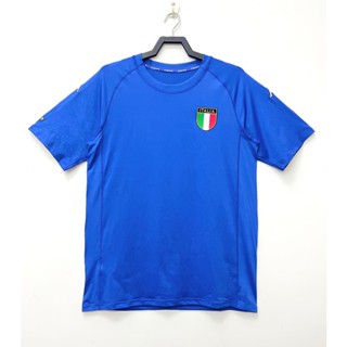 เสื้อกีฬาแขนสั้น ลายทีมชาติฟุตบอล Euro 2000 Italy University สไตล์วินเทจ แห้งเร็ว ไซซ์ S-XXL สําหรับผู้ชาย