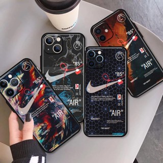 เคสโทรศัพท์มือถือ ซิลิโคน TPU กันกระแทก ลายศิลปะ NIKE แฟชั่น สําหรับ Apple iPhone X XS XR XS 11 12 MINI PRO MAX
