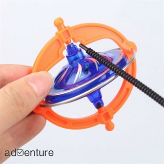 Adven ของเล่นไจโรสโคป ไจโรสโคป LED UFO Peg-Top มัลติฟังก์ชั่น สร้างสรรค์ สําหรับเด็กทารก