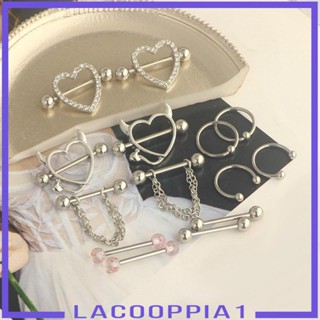 [Lacooppia1] จิวเจาะหัวนมน่ารัก เครื่องประดับ สําหรับผู้หญิง 7 คู่