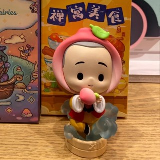 【ของแท้】POPMART Yichan Little Monk Chan Yu Fine Food series กล่องสุ่ม เครื่องประดับ ของขวัญ