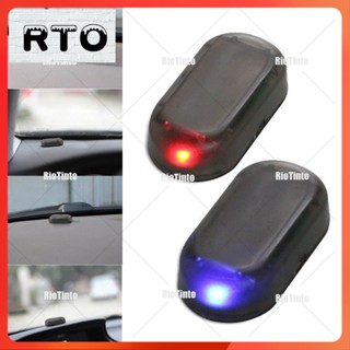 Riotinto พร้อมส่ง ไฟเตือน LED พลังงานแสงอาทิตย์ กันขโมย สําหรับติดในรถยนต์