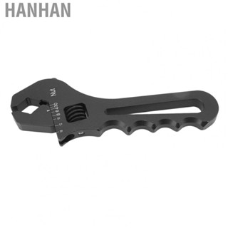 Hanhan Adjustable Wrench High Strength Hose Fitting Adjustable Wrench Black for Car Modification