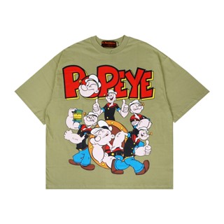 เสื้อยืด พิมพ์ลาย Popeye OVERSIZE