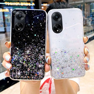 เคสโทรศัพท์มือถือ TPU ใส กันกระแทก ลายกากเพชร สําหรับ Oppo A98 5G 2023 A98 A78 A 98 78 98A OPPOA98 5G 2023