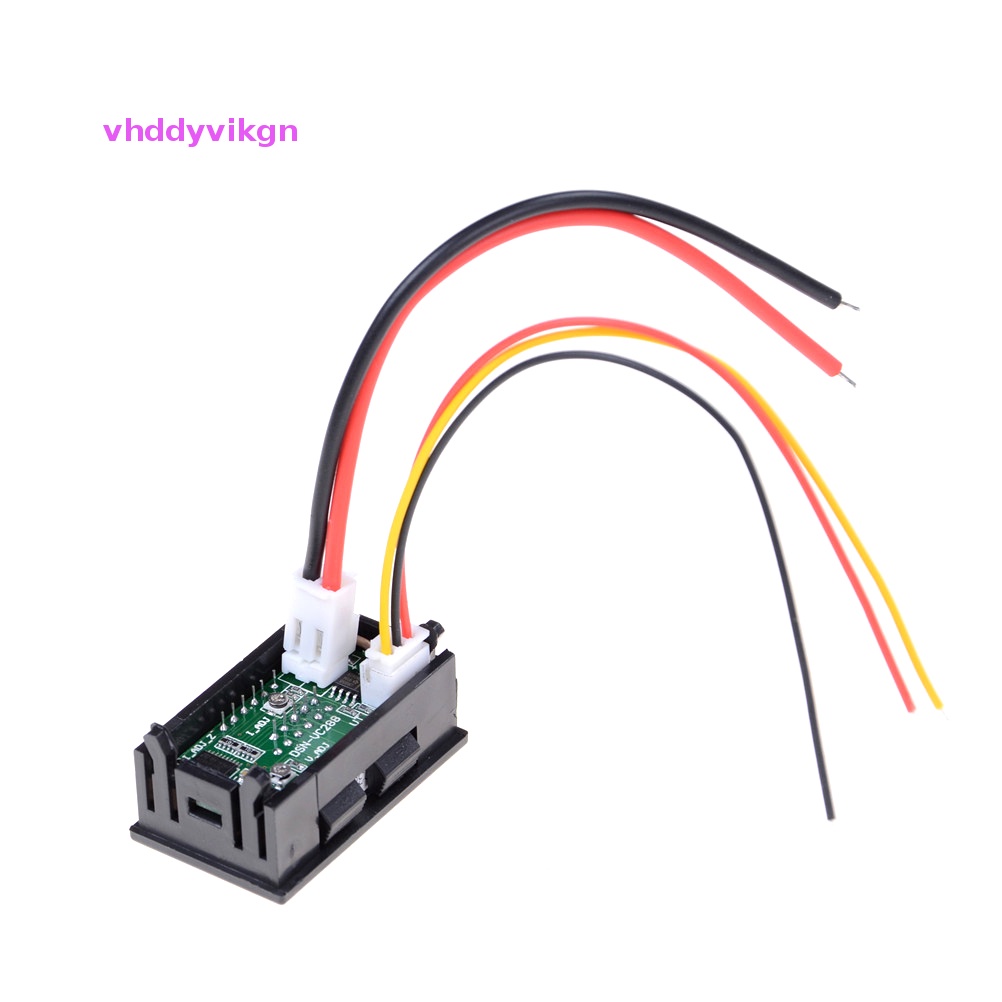 VHDD 100V 10A โวลต์มิเตอร์แอมป์มิเตอร์สีฟ้า + สีแดง LED Dual Digital Volt Amp Meter Gauge TH ราคา ถูกที่สุด ดีลบีเคเค แกลเลอรีภาพที่ 7