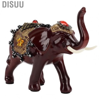 Disuu Elephant Statue  Elephant Statue Sculpture Simple Modern Mahogany Color Artistic Gift  for Office