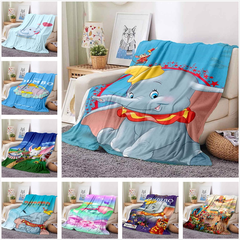 ผ้าห่มนุ่ม สบาย พิมพ์ลาย Disney Dumbo สําหรับโซฟา สํานักงาน 10