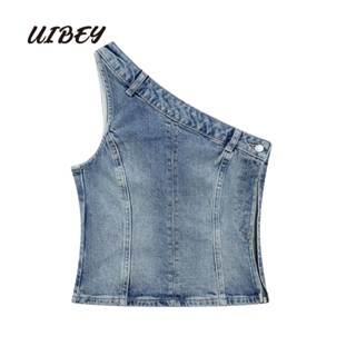 Uibey เสื้อกั๊กคาวบอย เพาะปลูกด้วยตนเอง แนวทแยง 8540