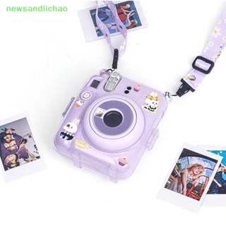 Newsandlichao กระเป๋าใส่กล้อง แบบใส สําหรับ Fujifilm Instax Mini 12