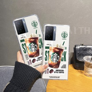 ขายดี เคสโทรศัพท์มือถือนิ่ม แบบใส กันกระแทก ลาย Starbucks แก้วกาแฟ และเค้ก สําหรับ Vivo iQOO Z7 Z7x iQOO 11 5G 2023 iQOOZ7 iQOOZ7x