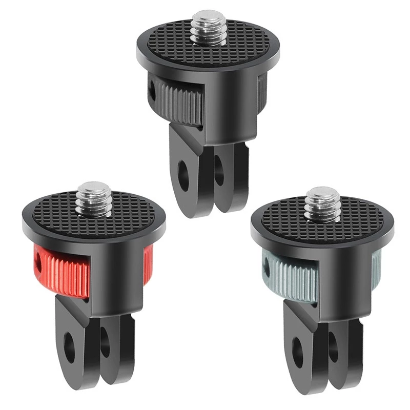 อลูมิเนียม 1/4 นิ้วสกรูขาตั้งกล้องอะแดปเตอร์ 360Rotating Mount สําหรับ Gopro Insta360 One X2 X3 Action 3 อุปกรณ์เสริมสําหรับกล้อง thumbnail 8