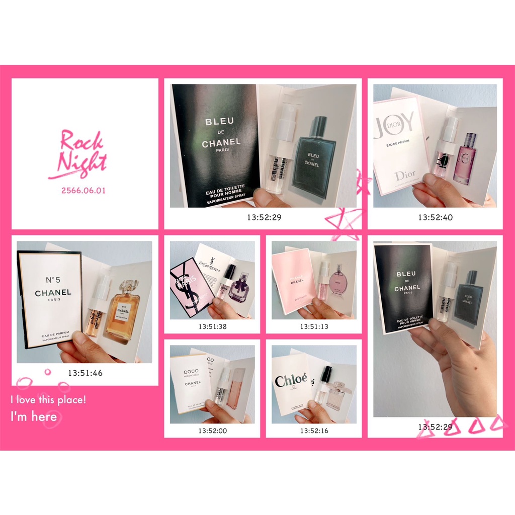 พร้อมส่ง!! น้ำหอมกลิ่นเทียบแบรนด์เนม แบรนด์ PARFUM TESTER น้ำหอมเทสเตอร์ ขนาดทดลอง 2ml.